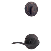 Kwikset Signature Series 966TNL 11P LH Lever Trim Set, 2 Grade, Zinc, Venetian Bronze, Lever Handle, Residential